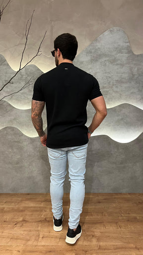 Camisa Half Ziper Texturizada