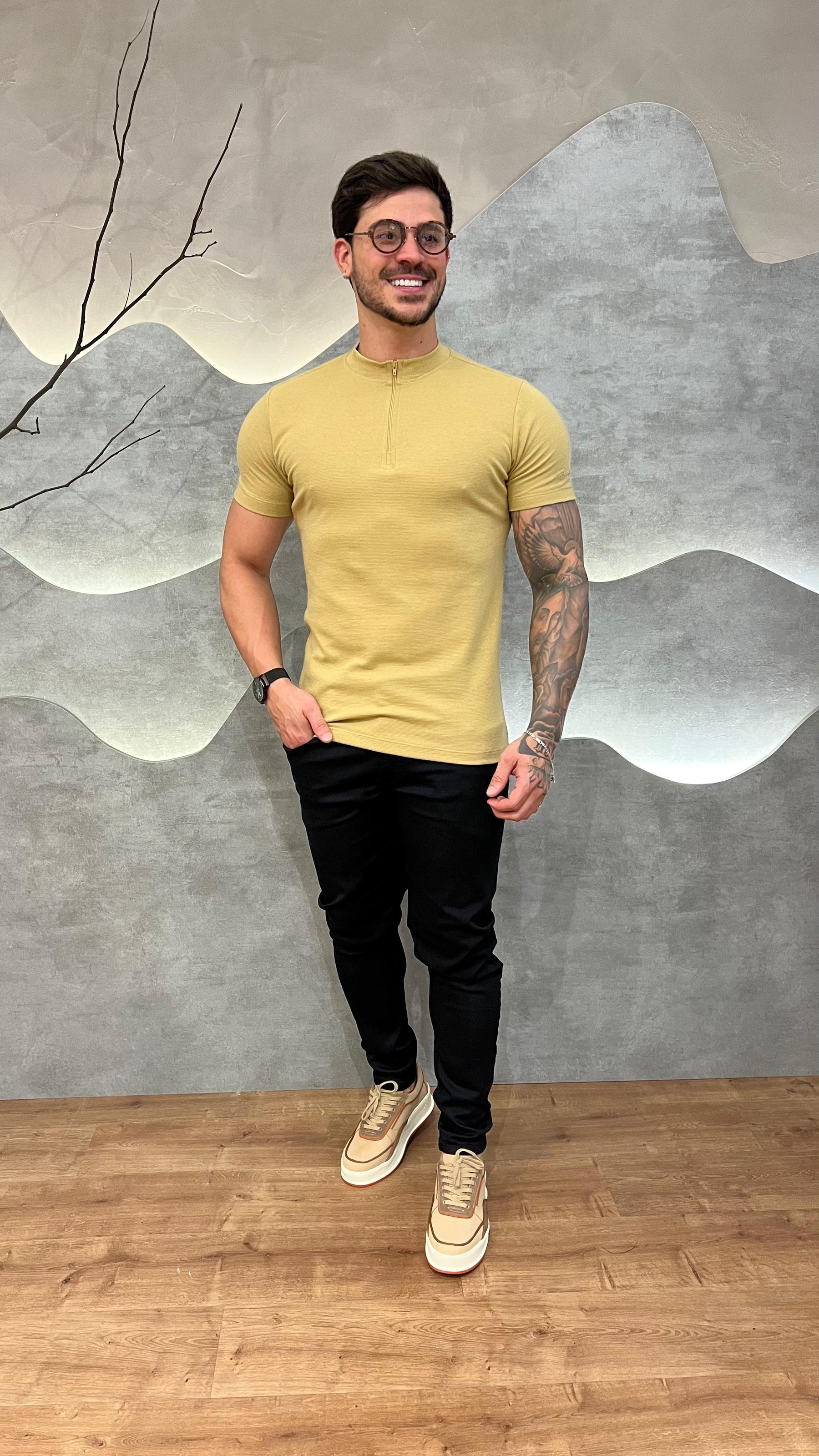 Camisa Half Ziper