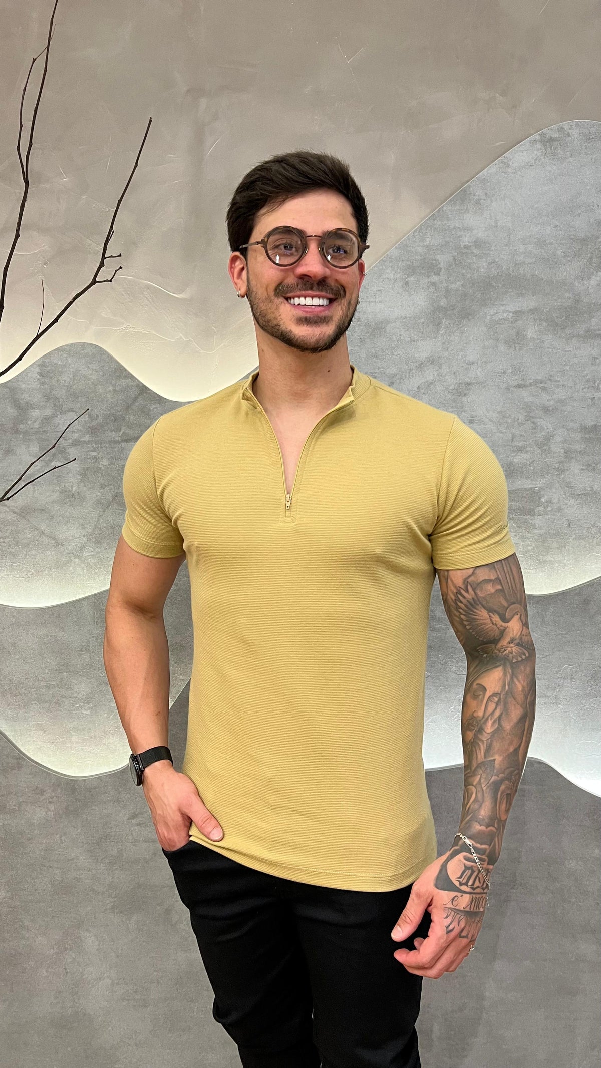 Camisa Half Ziper