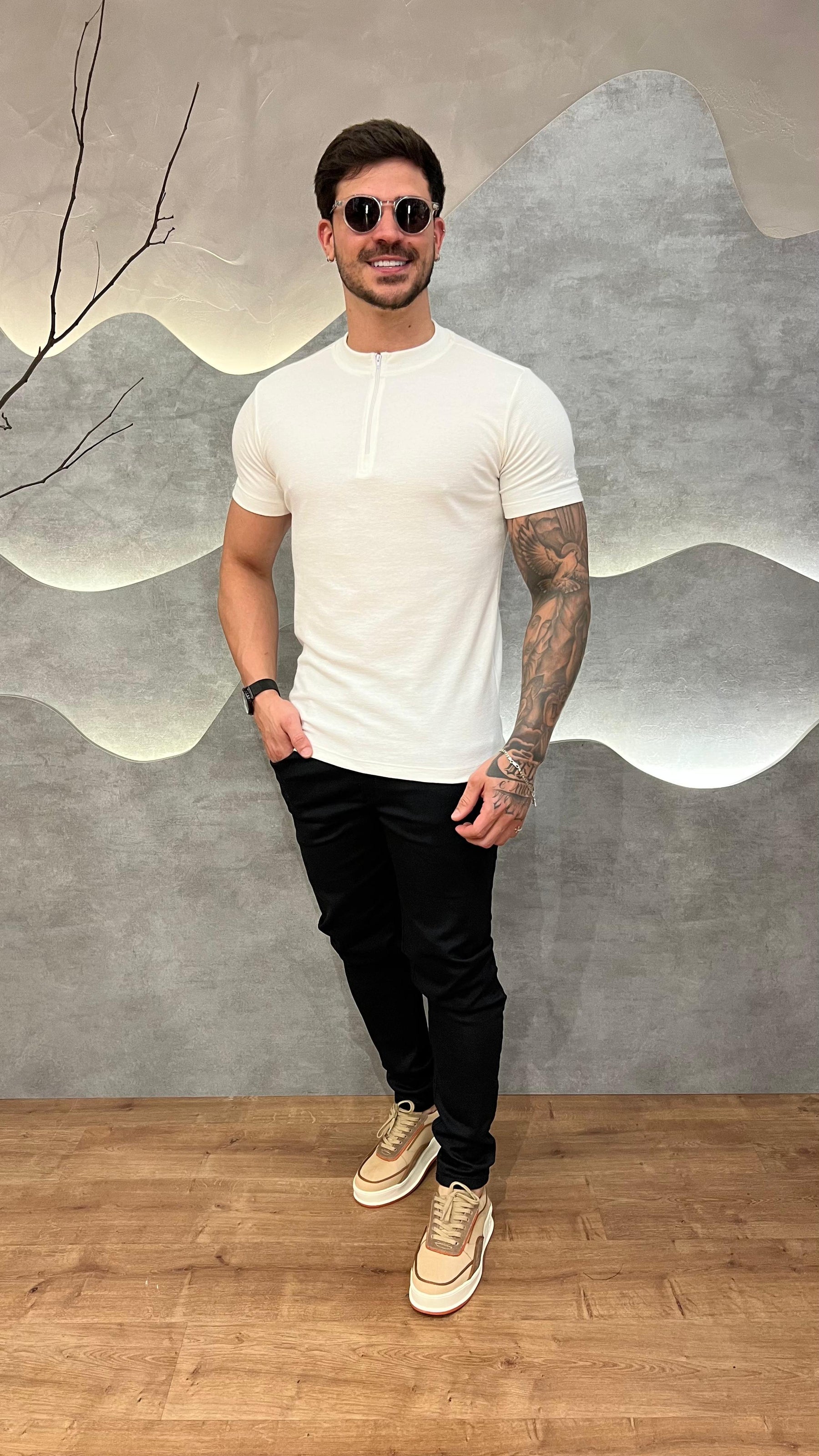 Camisa Half Ziper