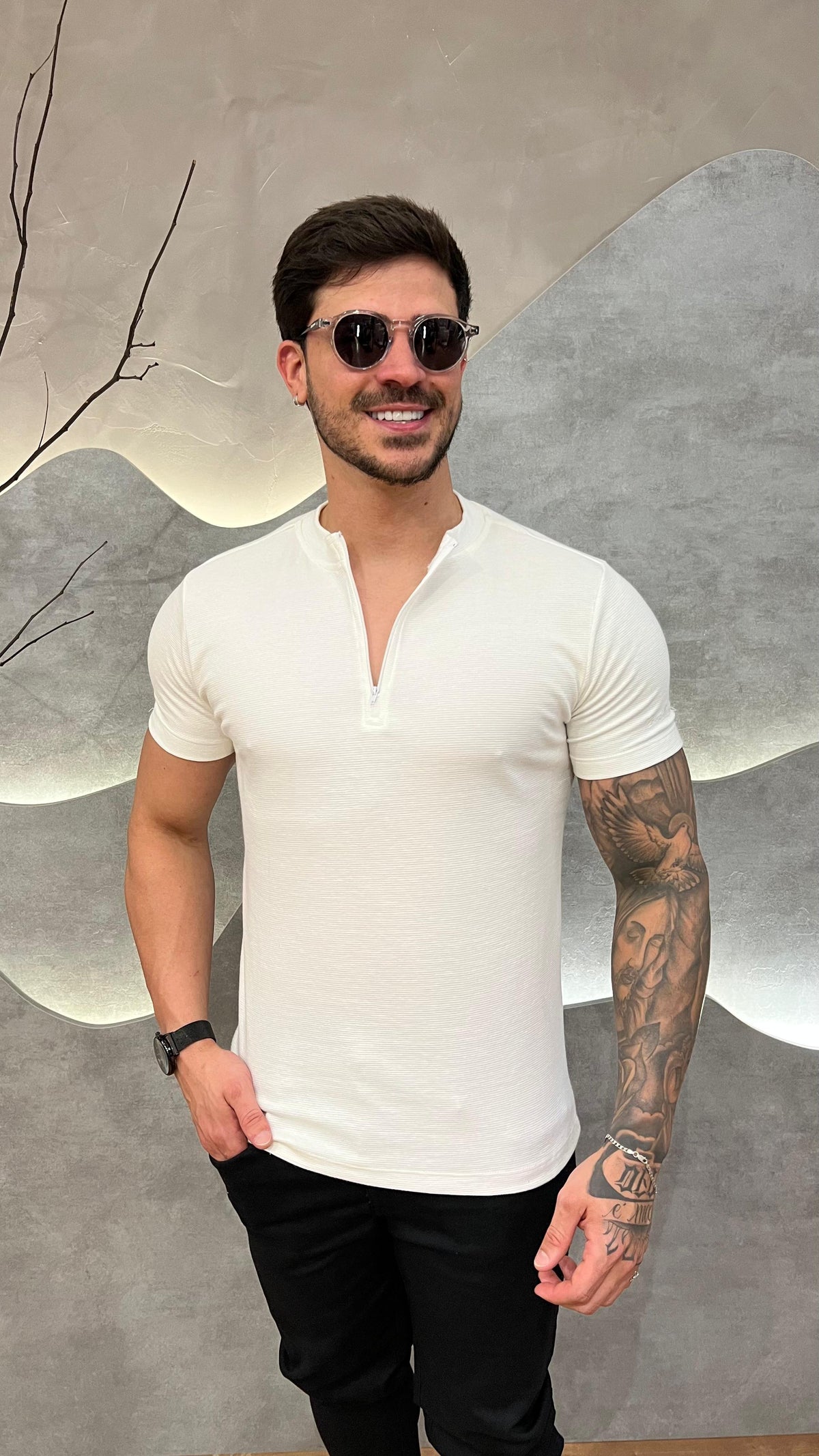 Camisa Half Ziper