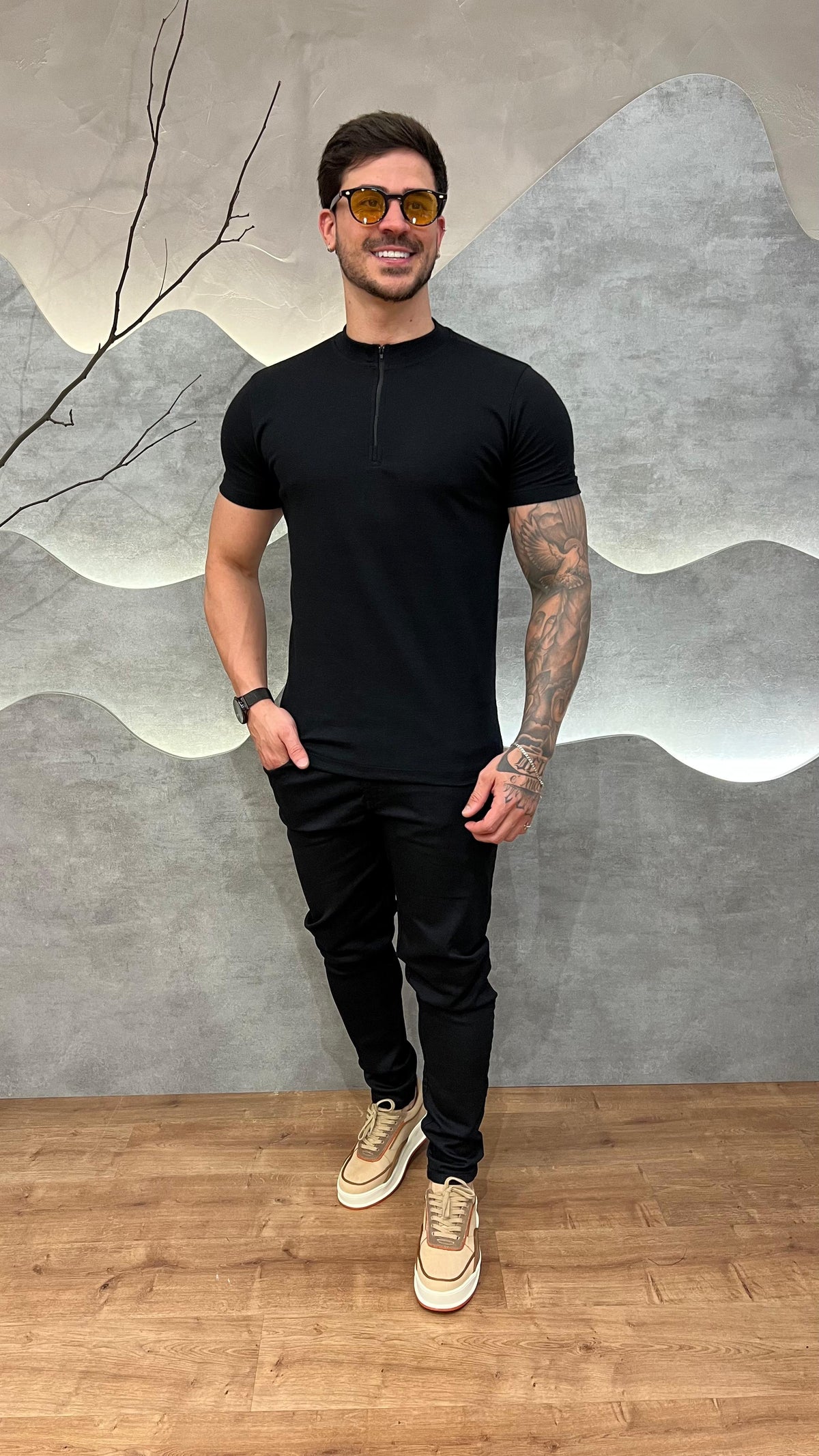 Camisa Half Ziper