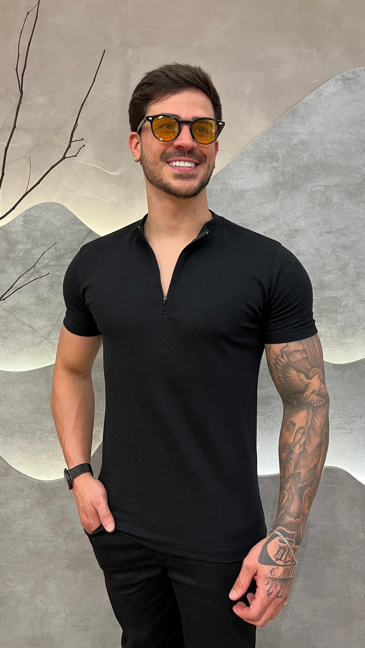 Camisa Half Ziper