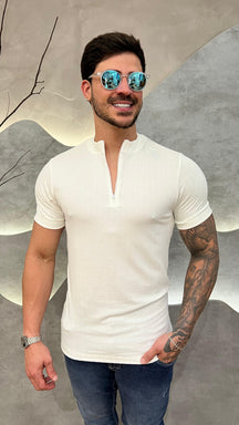 Camisa Half Ziper Viscose