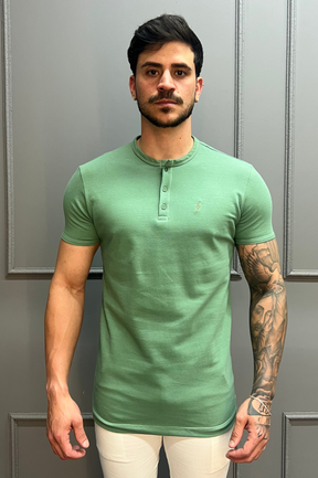 Camisa Gola Henley