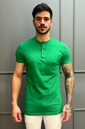Camisa Gola Henley