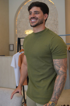 Camisa Tricochamp Canelada Zeus Verde Militar