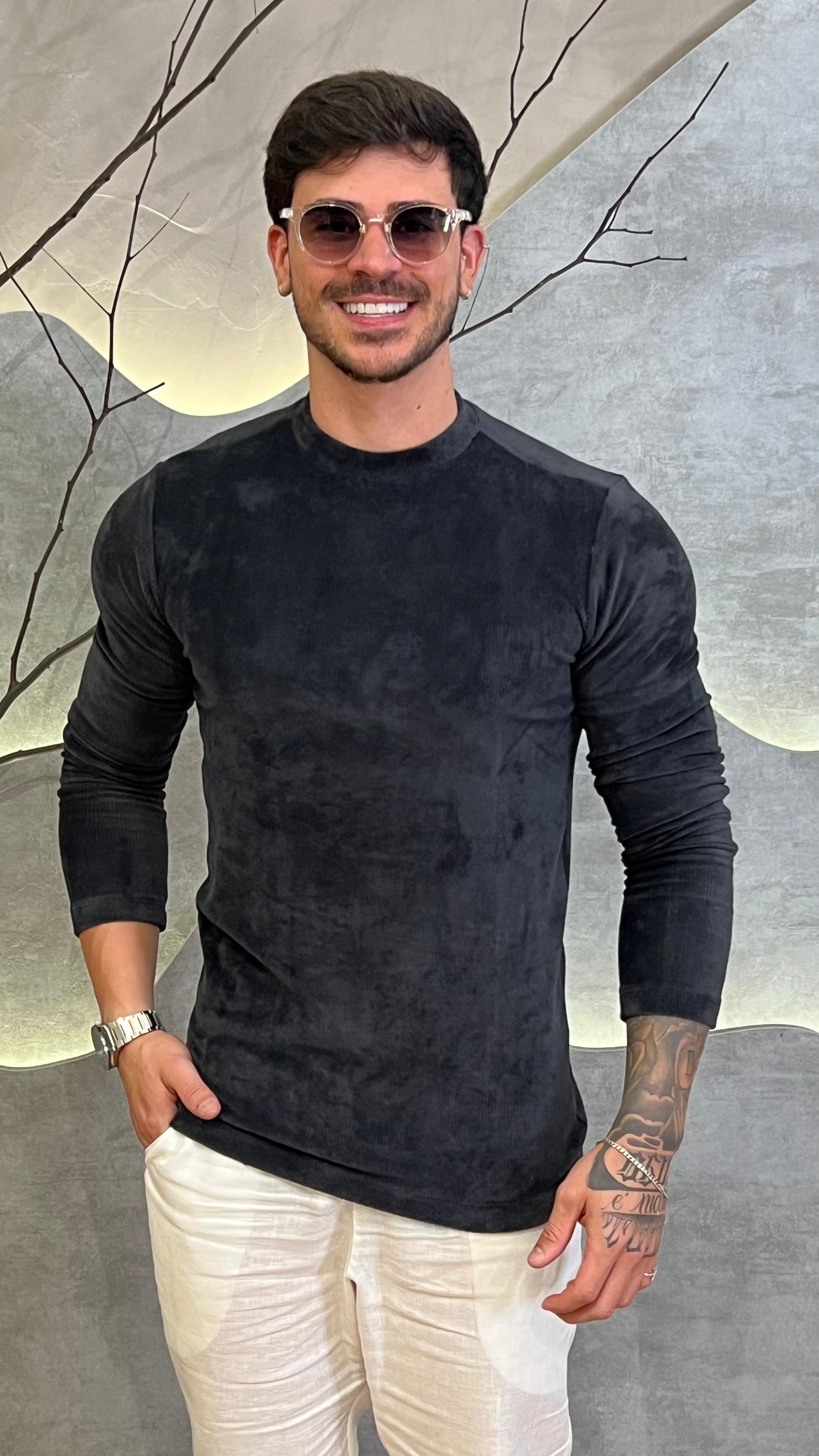 Camisa Cotelê Aveludada Zeus