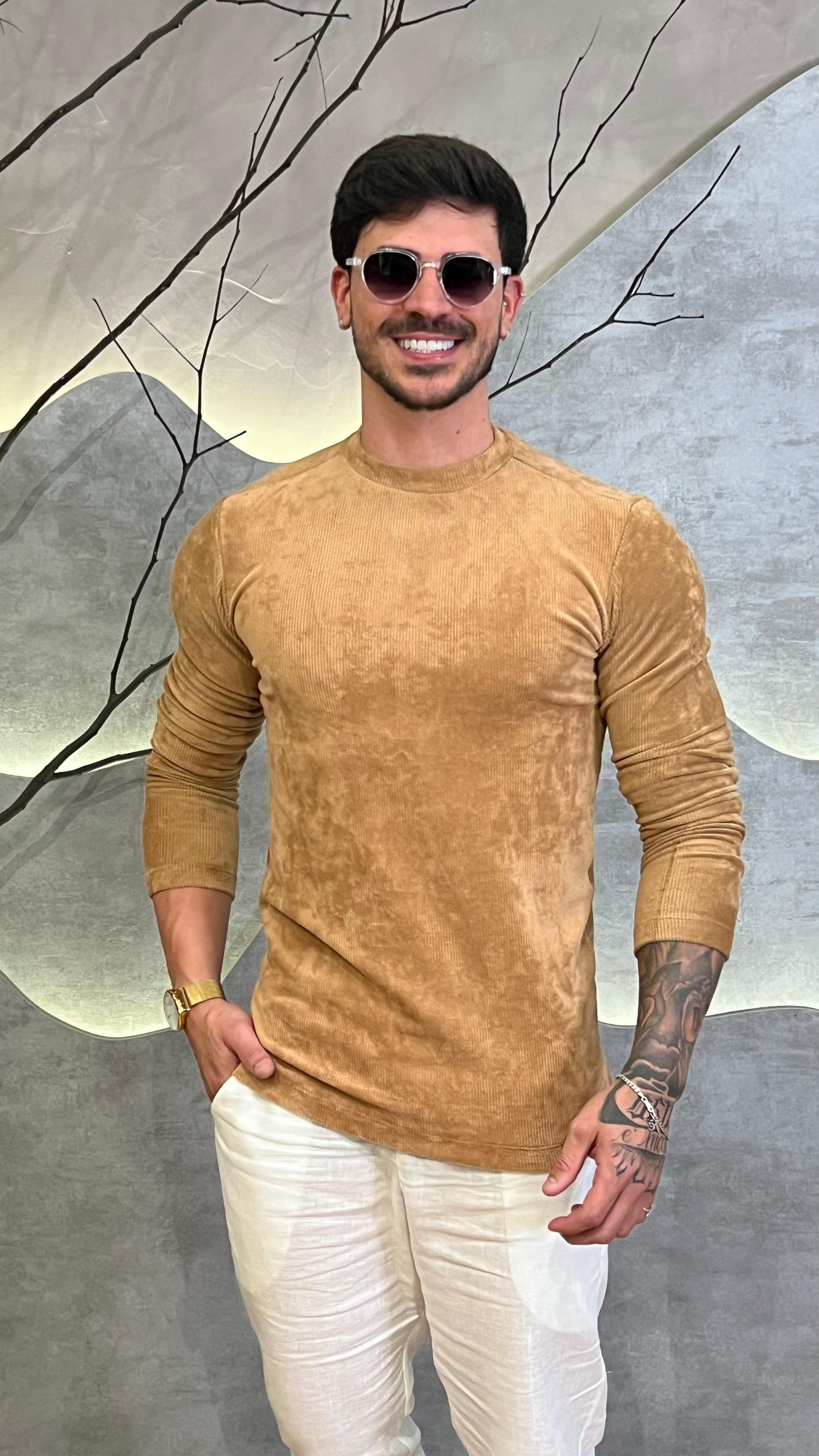 Camisa Cotelê Aveludada Zeus