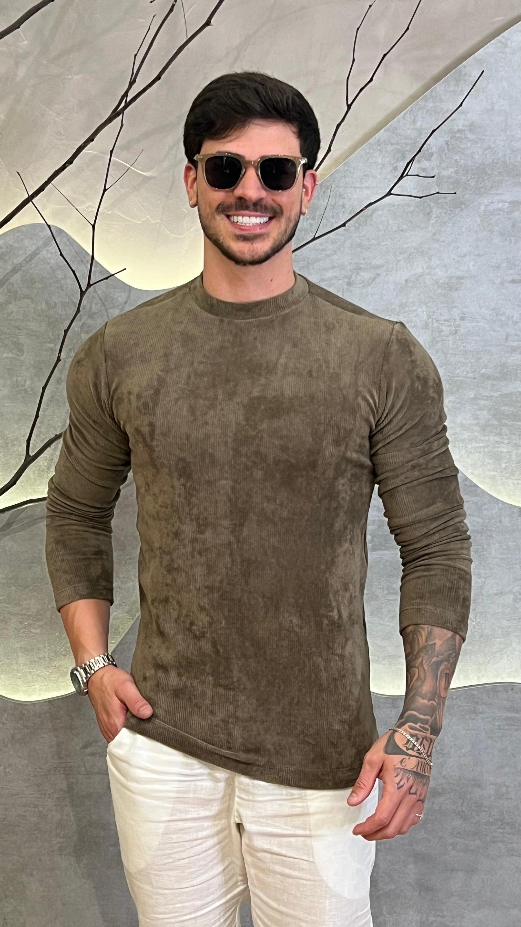 Camisa Cotelê Aveludada Zeus