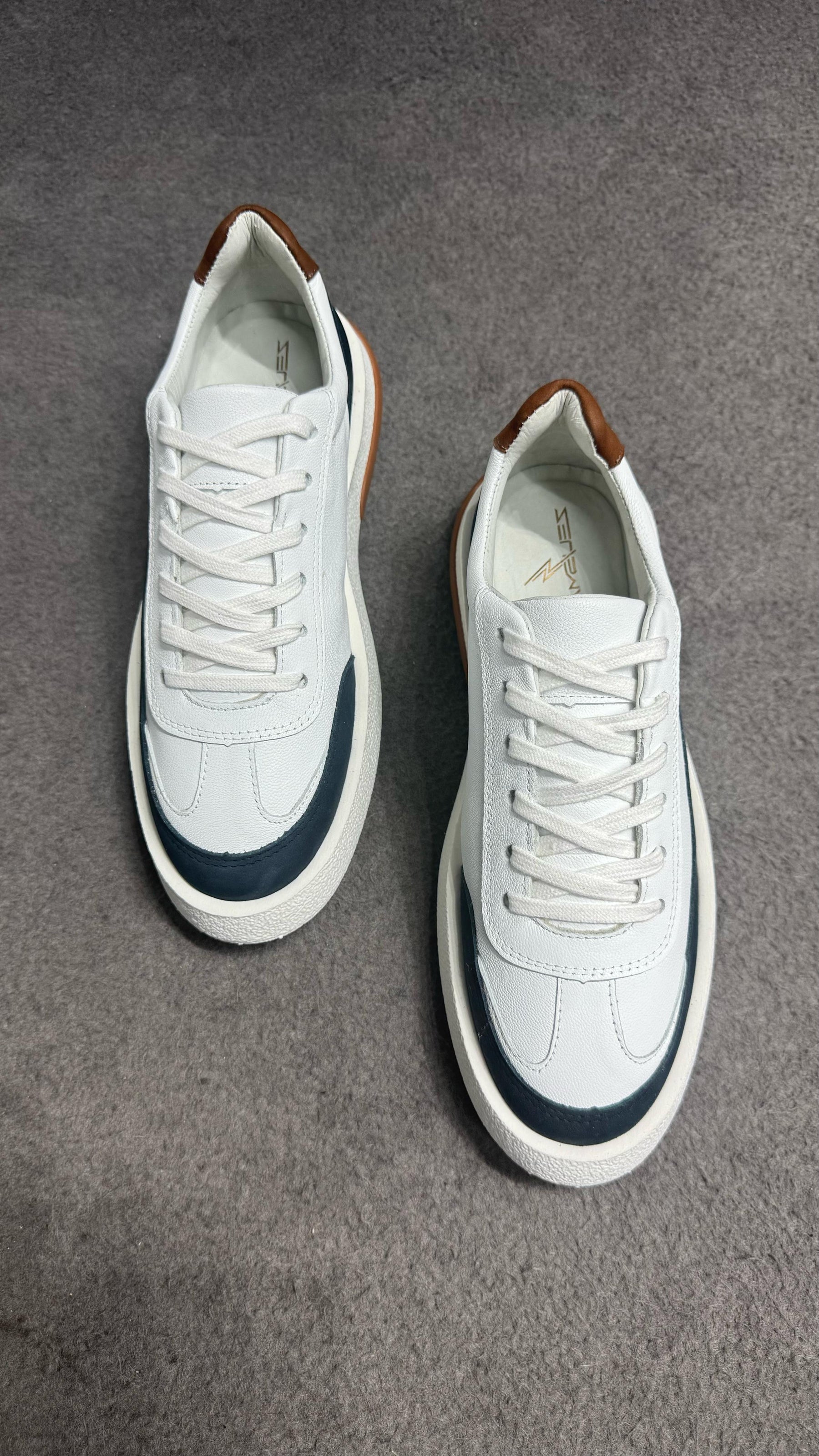 Calçado Plataforma 2.0 Branco Branco/ Azul