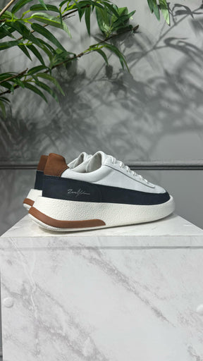 Calçado Plataforma 2.0 Branco Branco/ Azul