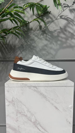 Calçado Plataforma 2.0 Branco Branco/ Azul