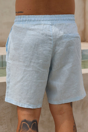 Short 100% Linho Suíço