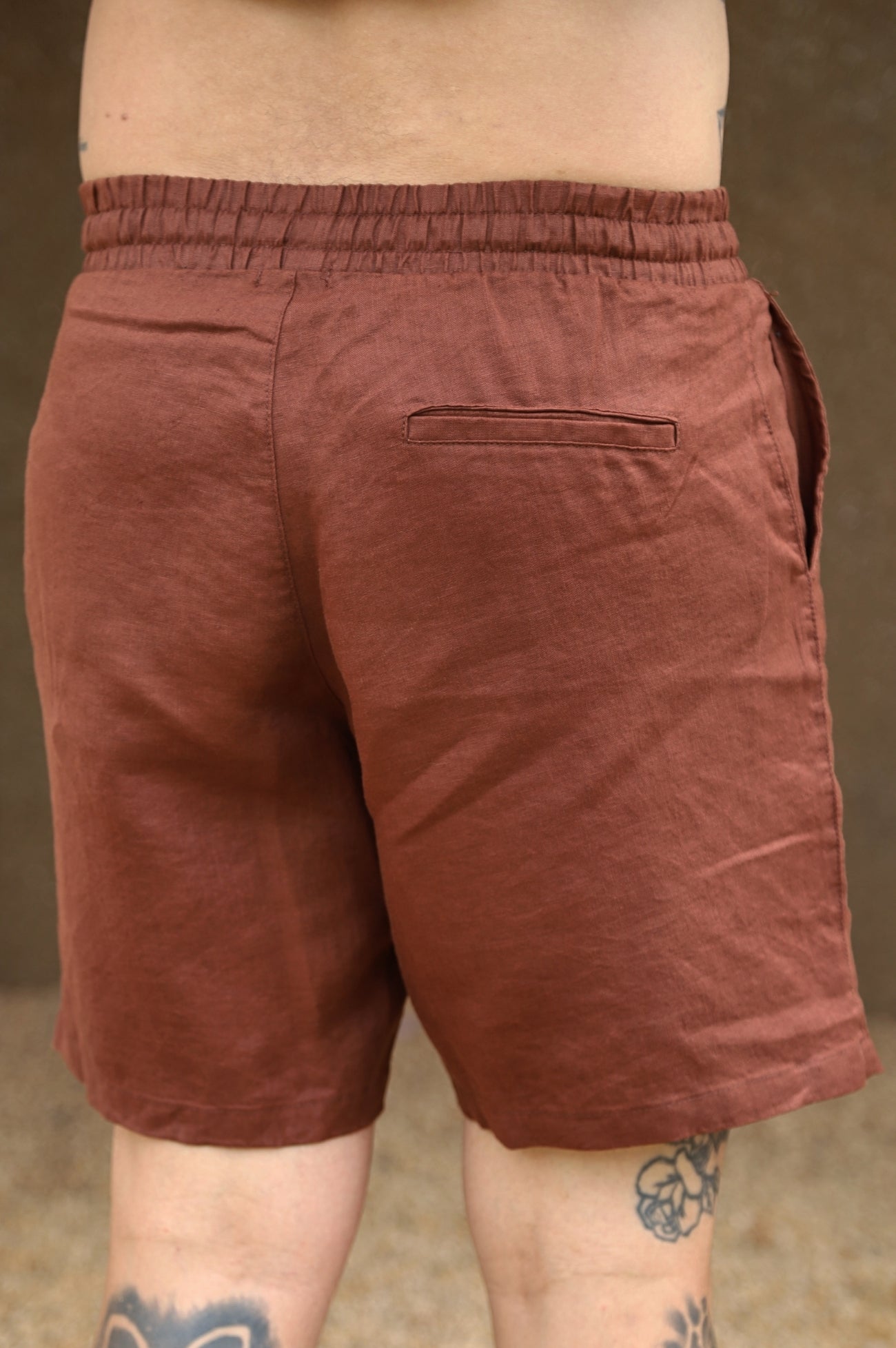 Short 100% Linho Suíço