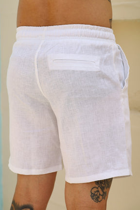 Short 100% Linho Suíço