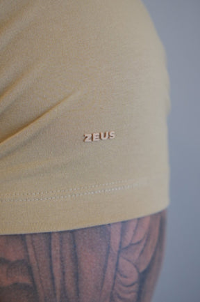 T-Shirt Cotton com Elastano Zeus Palha