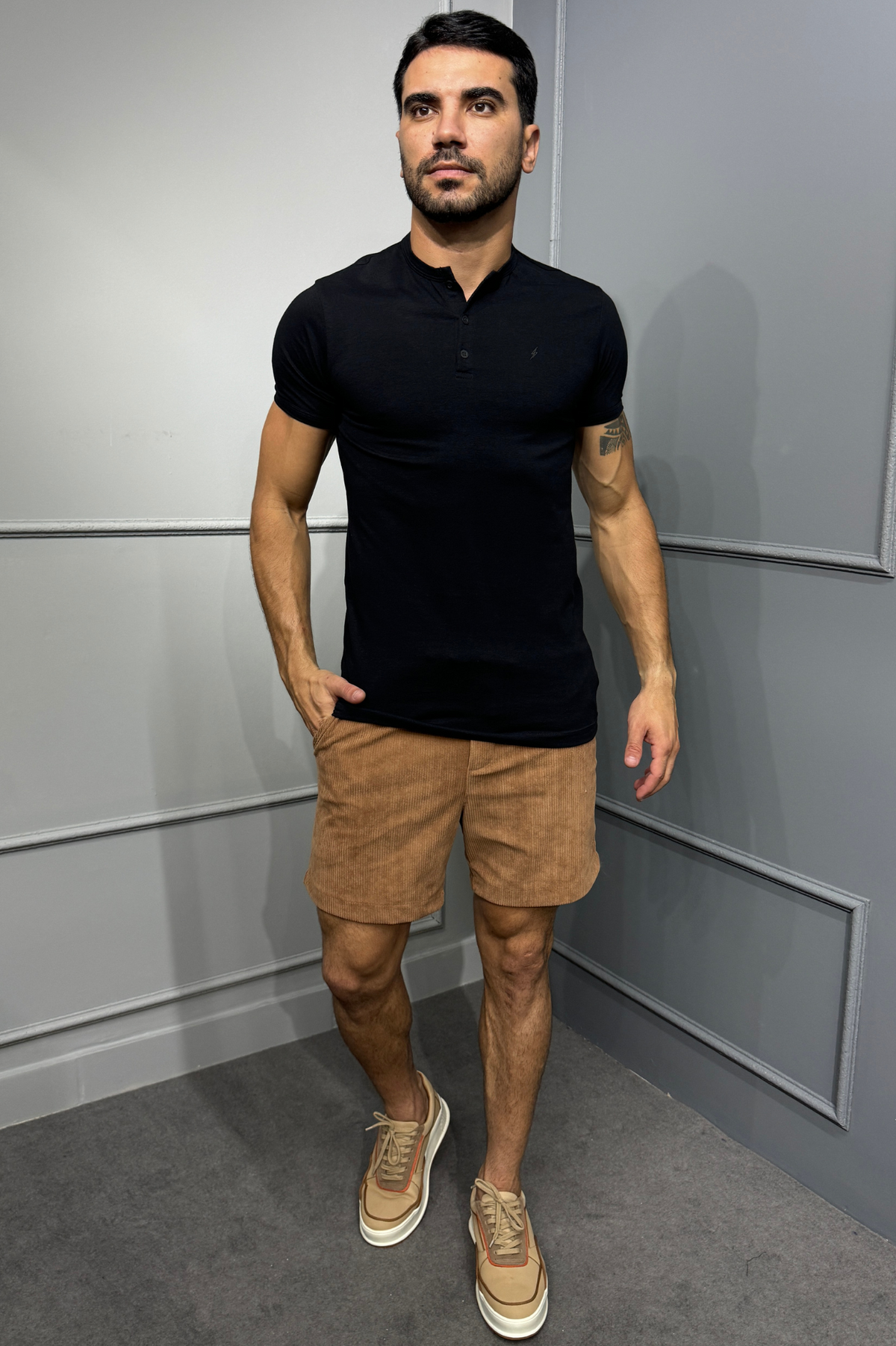 Short Cotelê Aveludado Zeus