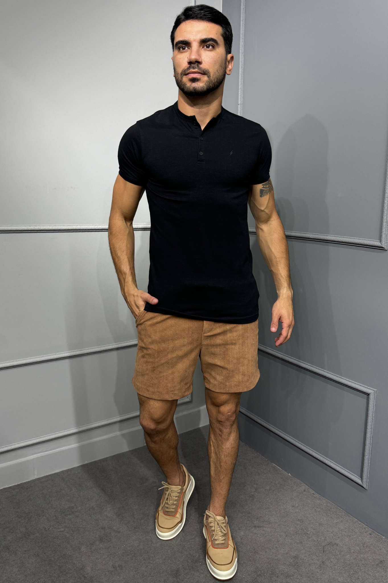 Short Cotelê Aveludado Zeus
