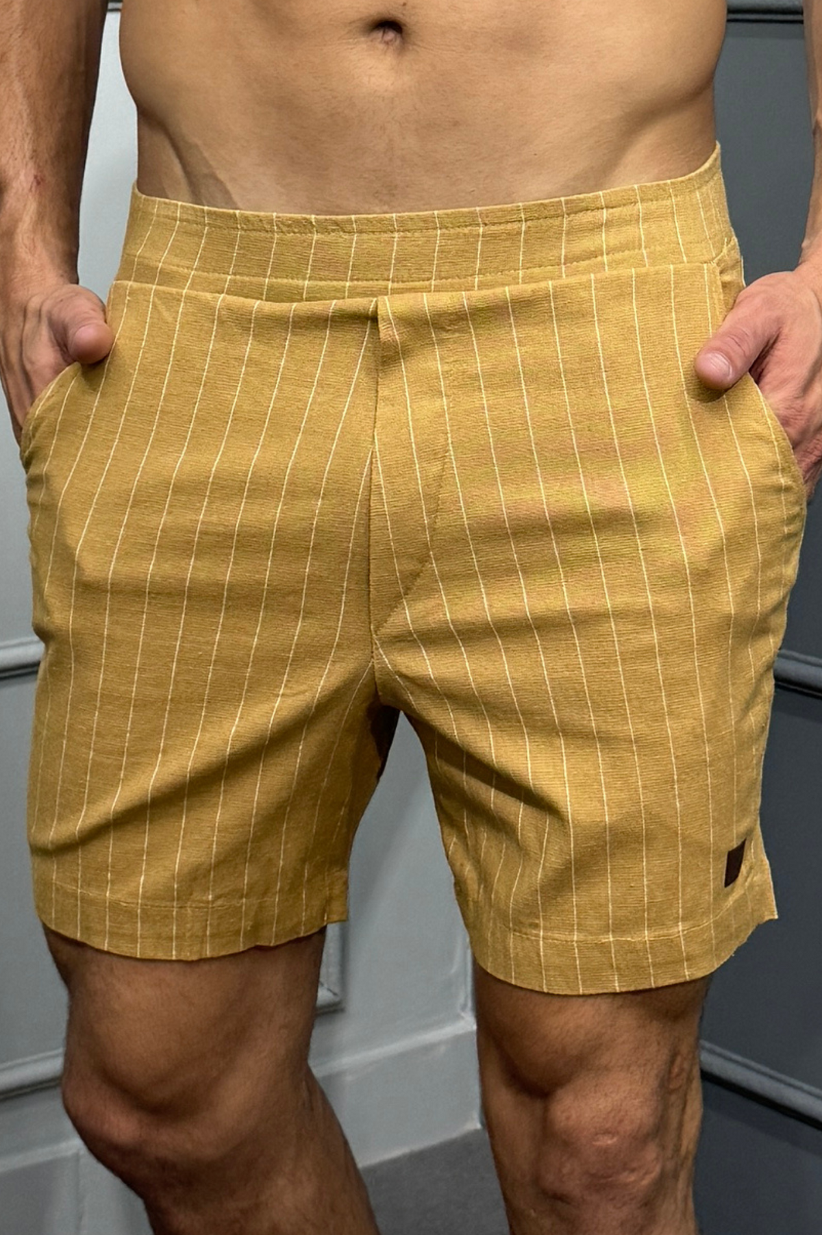 Short Com Listra de Giz Raveman