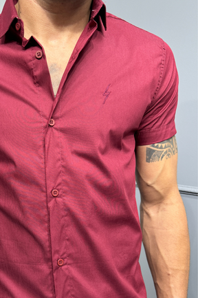 Camisa Social Manga Curta Zeus Verde