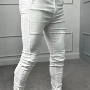 Calça Alfaiataria Com Elastano - Branca