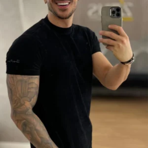 Camisa Cotelê Aveludada Zeus Manga Curta