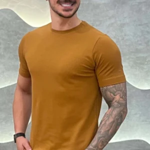 Camisa Piquet Pima Zeus Caramelo