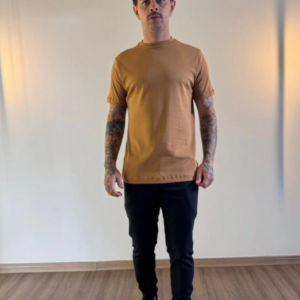 Camisa Suedine Egípcio - Caramelo