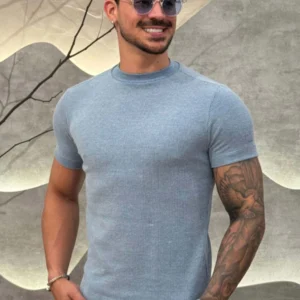 Camisa Tricochamp Canelada Zeus Azul