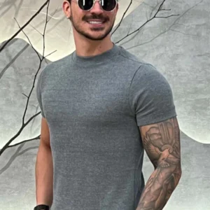 Camisa Tricochamp Canelada Zeus Cinza