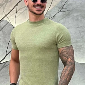 Camisa Tricochamp Canelada Zeus Verde Claro