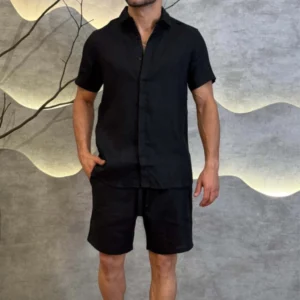 Short 100% Linho Zeus