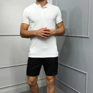 Short Com Listra de Giz Raveman